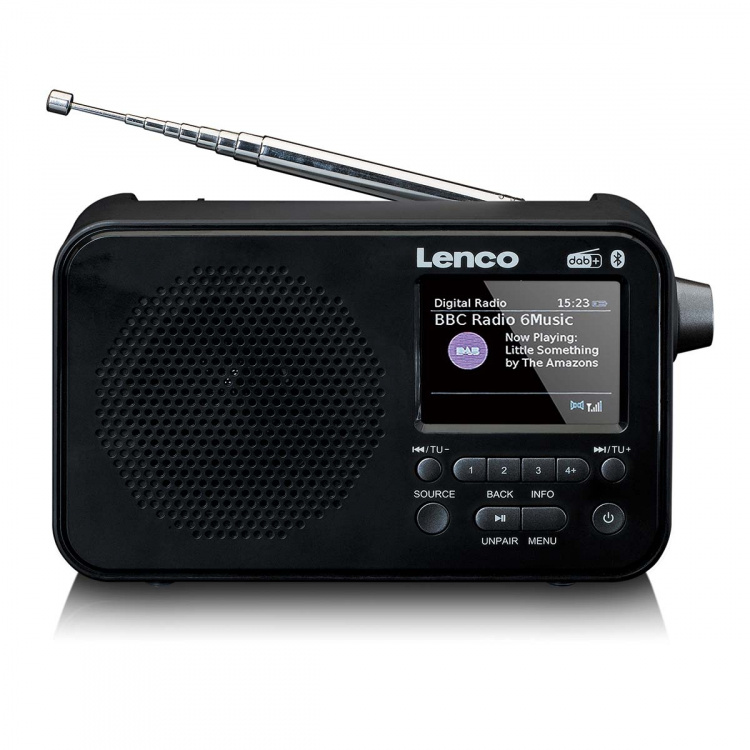 Lenco Kannettava DAB+ FM-radio Bluetooth®:lla 2,4