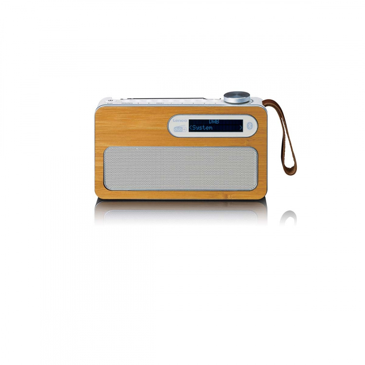 Lenco Kannettava DAB+-radio Bluetooth®:lla Ympäristöystävällinen bambu Lenco Kannettava DAB+-radio Bluetooth®:lla Ympäristöystävällinen bambu