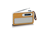 Lenco Kannettava DAB+-radio Bluetooth®:lla Ympäristöystävällinen bambu Lenco Kannettava DAB+-radio Bluetooth®:lla Ympäristöystävällinen bambu