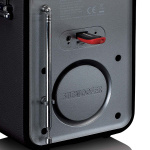 Lenco Kannettava DAB+ FM-radio Bluetooth®:llä ja AUX-liitännällä, ladattava akku Musta