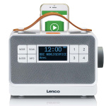 Lenco Kannettava FM/DAB+-radio isoilla painikkeilla ja 