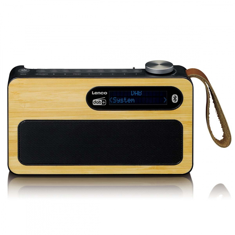Lenco Kannettava DAB+/ FM-radio Bluetooth®:lla Bamboo Musta Lenco Kannettava DAB+/ FM-radio Bluetooth®:lla Bamboo Musta
