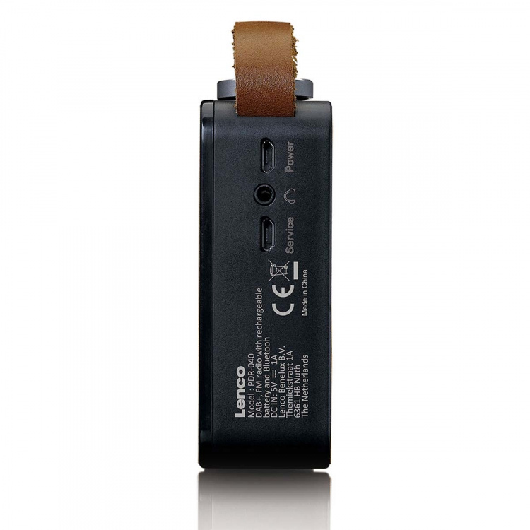 Lenco Kannettava DAB+/ FM-radio Bluetooth®:lla Bamboo Musta Lenco Kannettava DAB+/ FM-radio Bluetooth®:lla Bamboo Musta