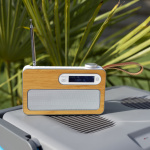 Lenco Kannettava DAB+/ FM-radio Bluetooth®:lla Bamboo White -mikrofoni, valkoinen Lenco Kannettava DAB+/ FM-radio Bluetooth®:lla Bamboo White -mikrofoni, valkoinen