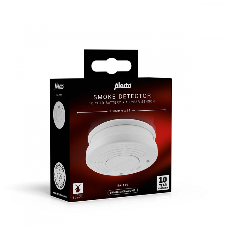 Alecto Savuilmaisin 10 vuoden pariston kestoajalla + hyssyttelytoiminto