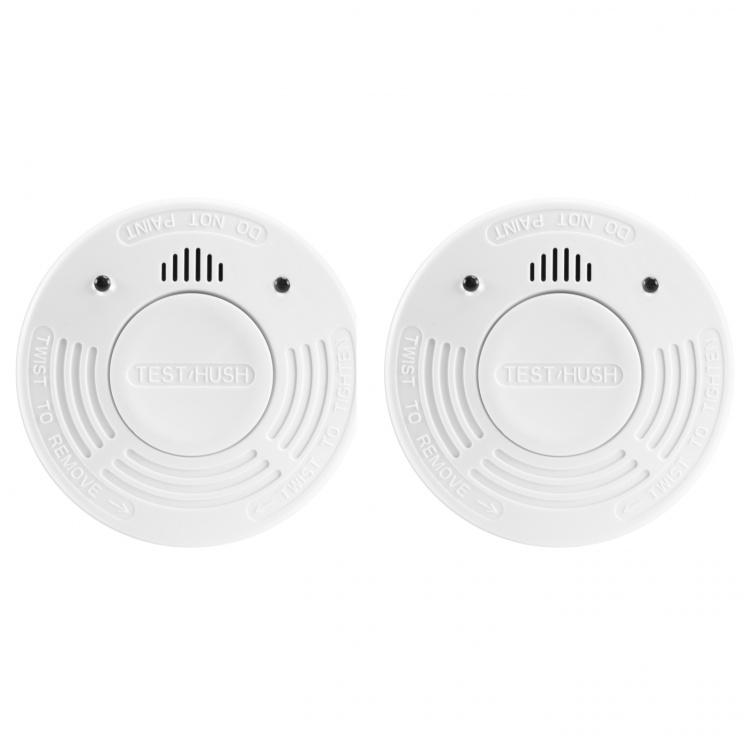 Alecto Savuilmaisin 10 vuoden paristo- ja anturiajalla 2-pack Valkoinen