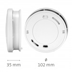 Alecto Savuilmaisin 10 vuoden paristo- ja anturiajalla 2-pack Valkoinen