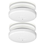 Alecto Savunilmaisin hyssyttelypainikkeella 2-pack Valkoinen Alecto Savunilmaisin hyssyttelypainikkeella 2-pack Valkoinen