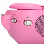 Lenco Kannettava FM-radio CD-levyllä Pink Lenco Kannettava FM-radio CD-levyllä Pink