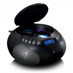 Lenco Boombox, jossa on DAB+/ FM-radio ja Bluetooth® Musta Lenco Boombox, jossa on DAB+/ FM-radio ja Bluetooth® Musta