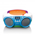Lenco Kannettava FM-radio ja CD/USB-soitin Monivärinen Lenco Kannettava FM-radio ja CD/USB-soitin Monivärinen