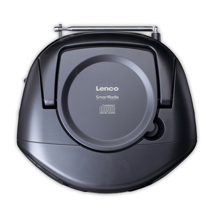 Lenco Kannettava internet-radio, jossa on DAB+/FM, Bluetooth®, CD-soitin ja suuri LCD-värinäyttö Musta Lenco Kannettava internet-radio, jossa on DAB+/FM, Bluetooth®, CD-soitin ja suuri LCD-värinäyttö Musta