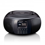 Lenco Kannettava internet-radio, jossa on DAB+/FM, Bluetooth®, CD-soitin ja suuri LCD-värinäyttö Musta Lenco Kannettava internet-radio, jossa on DAB+/FM, Bluetooth®, CD-soitin ja suuri LCD-värinäyttö Musta