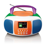 Lenco Kannettava DAB+/FM-radio Bluetooth®:llä, CD-soittimella ja suurella LCD-värinäytöllä Iloiset värit lapsille Lenco Kannettava DAB+/FM-radio Bluetooth®:llä, CD-soittimella ja suurella LCD-värinäytöllä Iloiset värit lapsille