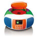 Lenco Kannettava DAB+/FM-radio Bluetooth®:llä, CD-soittimella ja suurella LCD-värinäytöllä Iloiset värit lapsille Lenco Kannettava DAB+/FM-radio Bluetooth®:llä, CD-soittimella ja suurella LCD-värinäytöllä Iloiset värit lapsille