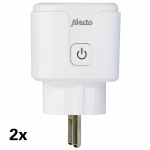 Alecto Älykäs Wi-Fi-pistoke 16A 3680W 2-pack Valkoinen