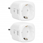 Alecto Älykäs Wi-Fi-pistoke 16A 3680W 2-pack Valkoinen