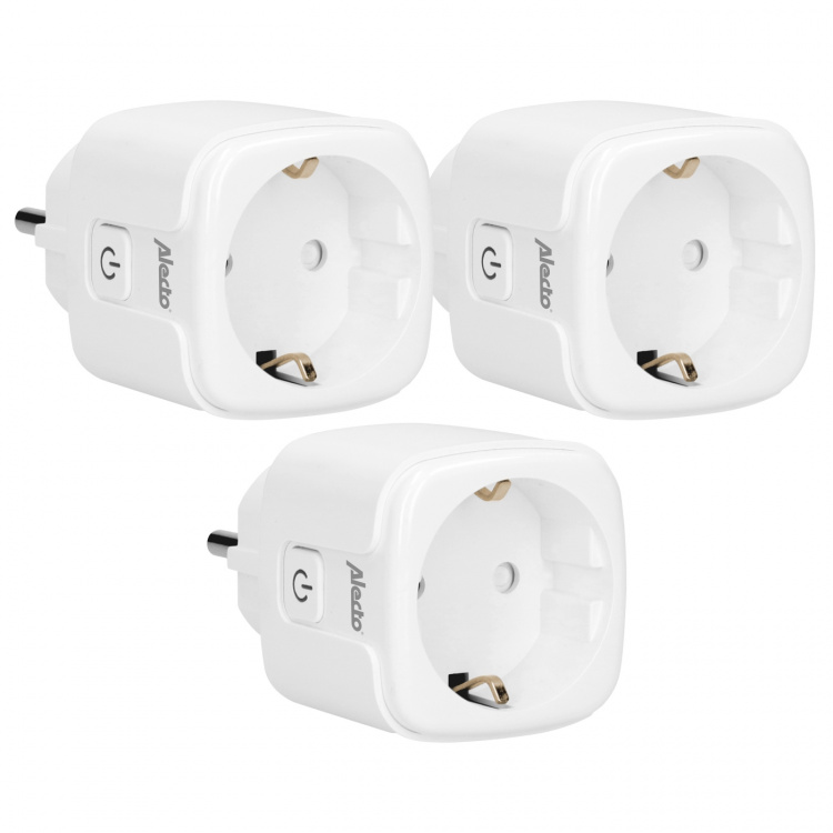 Alecto Älykäs Wi-Fi-pistoke 16A 3680W 3-pack Valkoinen
