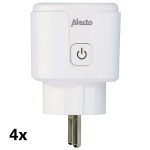 Alecto Älykäs Wi-Fi-pistoke 16A 3680W 4-pack Valkoinen Alecto Älykäs Wi-Fi-pistoke 16A 3680W 4-pack Valkoinen