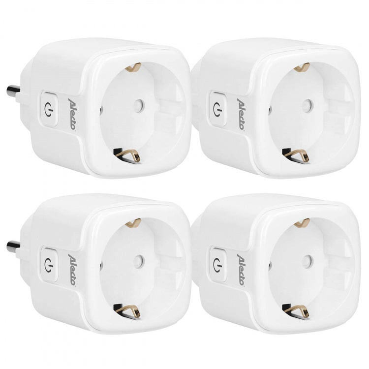 Alecto Älykäs Wi-Fi-pistoke 16A 3680W 4-pack Valkoinen Alecto Älykäs Wi-Fi-pistoke 16A 3680W 4-pack Valkoinen
