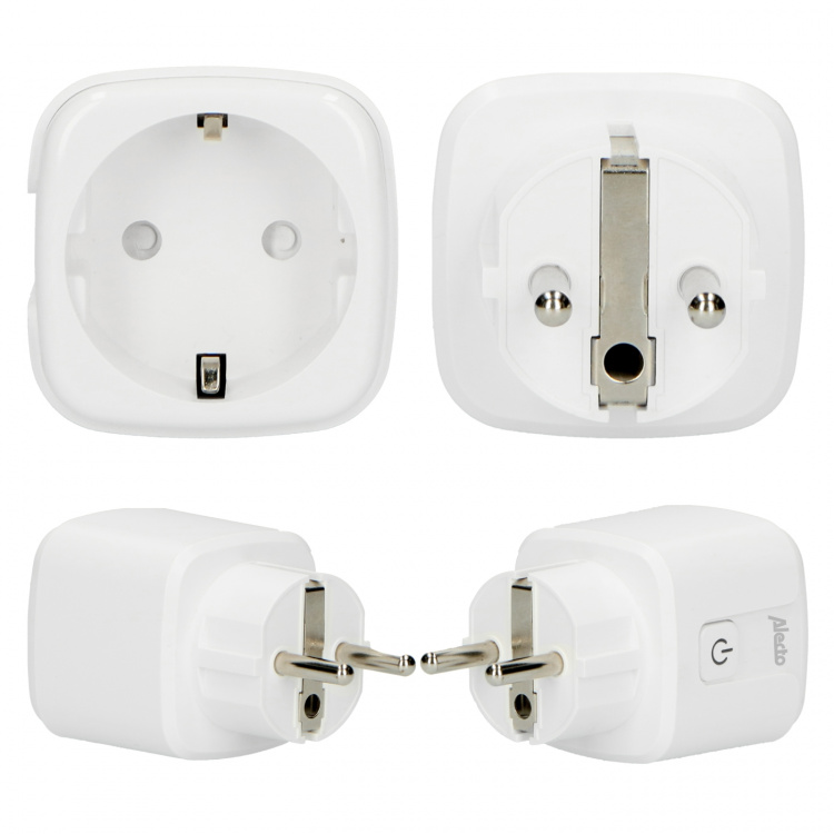 Alecto Älykäs Wi-Fi-pistoke 16A 3680W 4-pack Valkoinen Alecto Älykäs Wi-Fi-pistoke 16A 3680W 4-pack Valkoinen