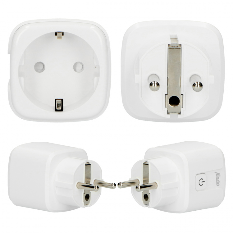 Alecto Älykäs Wi-Fi-pistoke energiamittarilla 16A 3680W 3-pack Valkoinen Alecto Älykäs Wi-Fi-pistoke energiamittarilla 16A 3680W 3-pack Valkoinen