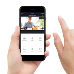 Alecto Älykäs Wi-Fi ovikello kameralla, joka sopii kotiautomaation käyttöön Musta