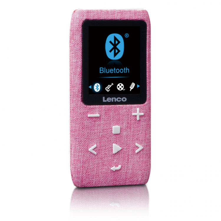Lenco MP3/MP4-soitin Bluetooth® 8 GB Micro SD-kortti Vaaleanpunainen Lenco MP3/MP4-soitin Bluetooth® 8 GB Micro SD-kortti Vaaleanpunainen