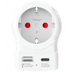SKROSS Matkasovitin Euroopasta Yhdysvaltoihin ja muihin USB-A/USB-C 20W PD maadoitettu SKROSS Matkasovitin Euroopasta Yhdysvaltoihin ja muihin USB-A/USB-C 20W PD maadoitettu