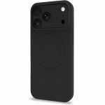 Celly Cromomag Pehmeä kumikotelo MagSafe yhteensopiva iPhone 17 Pro Max Musta Celly Cromomag Pehmeä kumikotelo MagSafe yhteensopiva iPhone 17 Pro Max Musta