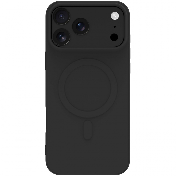 Celly Cromomag Pehmeä kumikotelo MagSafe yhteensopiva iPhone 17 Pro Max Musta Celly Cromomag Pehmeä kumikotelo MagSafe yhteensopiva iPhone 17 Pro Max Musta