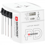 SKROSS Maailman matkasovitin MUV USB AC30PD USB-A+USB-C PD 30W maadoittamaton