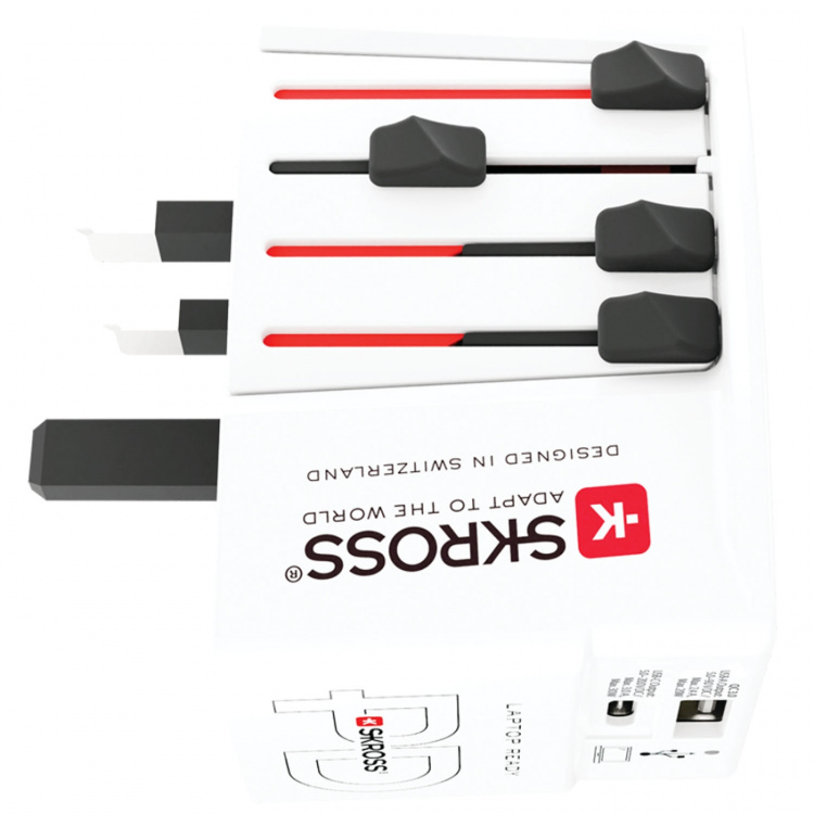 SKROSS Maailman matkasovitin MUV USB AC30PD USB-A+USB-C PD 30W maadoittamaton
