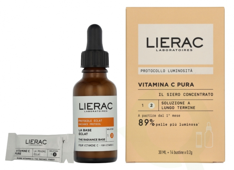 Lierac Paris Lierac Radiance Protocol Set 32.8 ml Concentrated Serum C 30ml/Vitamin C Pure Sachets 14 x 0,2g