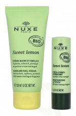 Nuxe Sweet Lemon Kit 34 ml Softening Lip Stick 4g/Hand And Nail Cream 30ml