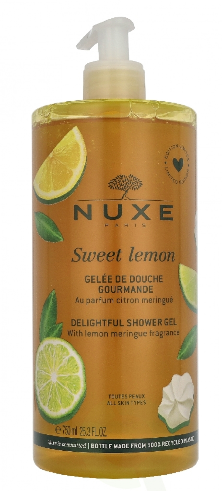 Nuxe Sweet Lemon Delightful Shower Gel For All Skin Types 750 ml