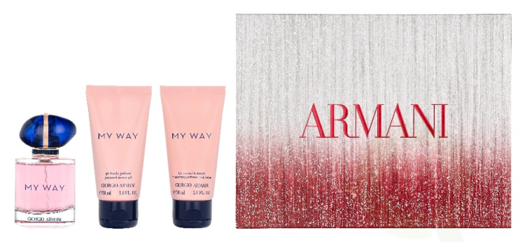 Armani My Way Giftset 150 ml Edp Spray 50ml/Shower Gel 50ml/Body Lotion 50ml