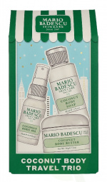 Mario Badescu Coconut Body Travel Trio Set 135 ml Hydrating Shower Gel 59ml/Intense Hydrating Body Butter 56g/Nourishing Body Oil Spray 20ml