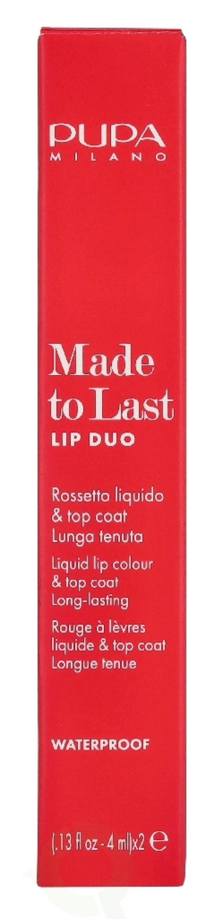 Pupa Milano Pupa Made to Last Lip Duo Lipstick 8 ml #005 Deep Ruby