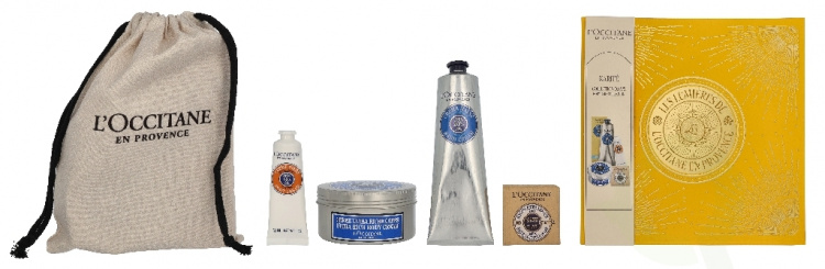L\'Occitane Shea Butter Body Xmas Giftset 430 ml Hand Cream 150ml/Body Cream 200ml/Hand Cream 30ml/Shea Soap 50g