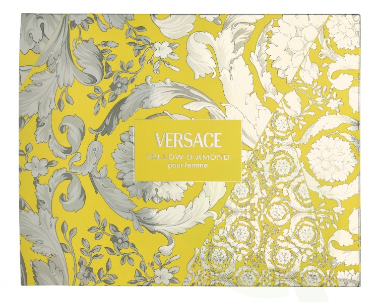 Versace Yellow Diamond Giftset 150 ml Edt Spray 50ml/Bath & Shower Gel 50ml/Body Lotion 50ml