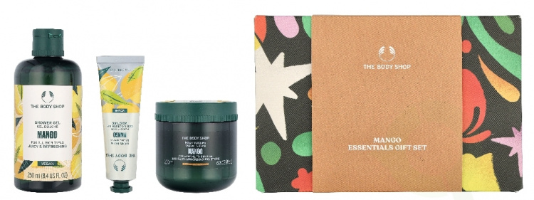 The Body Shop G3 Small Mango Giftset 140 ml Hand Cream 30ml/Body Butter 50ml/Shower Cream 60ml