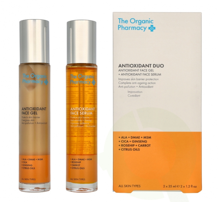 The Organic Pharmacy Antioxidant Face Gel And Face Serum 70 ml Face Gel 35ml/Serum 35ml