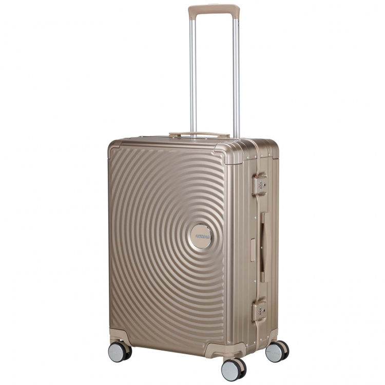 American Tourister Resväska Soundbox Aluminium 68 Medium Bronze
