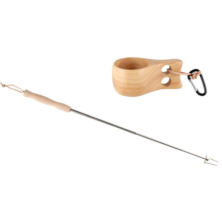 Atom Träkåsa och Grillpinne Presentförpackning