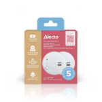 Alecto Mini-savunilmaisin 5 vuoden paristolla 2-pack Valkoinen