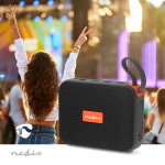 Nedis Bluetooth® Kaiutin | 360 min | Kannettava muotoilu | 10 W | Mono | Etusivu / Portable / Ulkokäyttöinen | Musta / Oranssi
