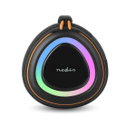 Nedis Bluetooth® Kaiutin | 360 min | Kannettava muotoilu | 60 W | Stereo | Etusivu / Portable / Ulkokäyttöinen | Linkitettävä | Musta / Oranssi