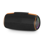 Nedis Bluetooth® Kaiutin | 360 min | Kannettava muotoilu | 60 W | Stereo | Etusivu / Portable / Ulkokäyttöinen | Linkitettävä | Musta / Oranssi