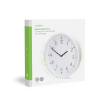 Nedis Seinäkello | Halkaisija: 360 mm | ABS-Muovi | Hiljainen liike | Valkoinen
